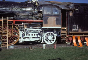 Die Denkmallok 01 1102 während der Aufarbeitung im September 1979